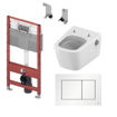 Slika TECENEO SET WC ŠKOLJKA S FUNKCIJOM BIDEA, VODOKOTLIĆ 1120mm BIJELA TIPKA TECENOW