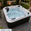 Slika BAZEN MASAŽNI TIROL MAXI 210 x 210 x 80 cm SREBRNO-SIVI