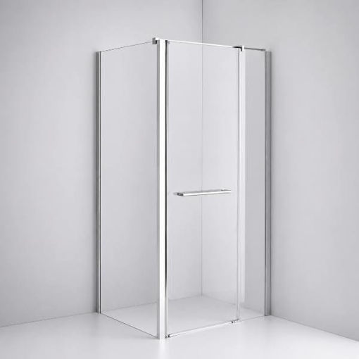 Slika TUŠ KABINA MB TAILOR 105x80 CM SILVER/PROZIRNO 8 MM OKRETNA VRATA