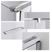 Slika TUŠ KABINA MB TAILOR 120x70 CM SILVER/PROZIRNO 8 MM OKRETNA VRATA