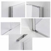 Slika TUŠ KABINA MB TAILOR 135x90 CM SILVER/PROZIRNO 8 MM OKRETNA VRATA