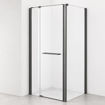 Slika TUŠ KABINA MB TAILOR 105x70 CM GUN METAL/PROZIRNO 8 MM OKRETNA VRATA